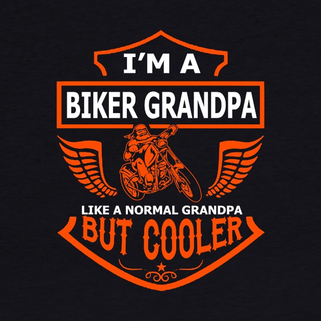 I'm A Biker Grandpa But Cooler Costume Gift by Ohooha